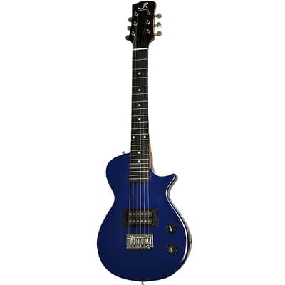J. Reynolds JRPKLPSBL Single Cutaway Les Paul Body Style Kids 1/2 Size Mini Electric Guitar Package image 2
