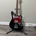 1997 Fender JG-66 Jaguar Reissue: Black w/ Matching Headstock