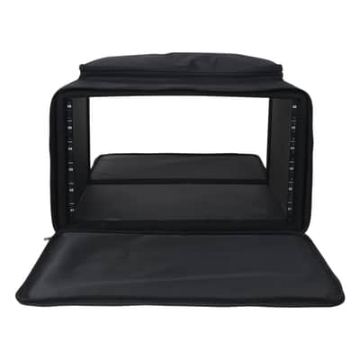 STRB-616B | Portable 6U Soft Rack Bag Case w/ 14" Rackable Depth, Plywood Frame, Padded Nylon, Shoulder Strap, Accessory Pocket image 2