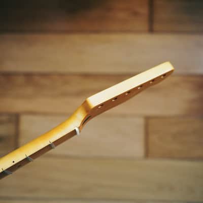 Telecaster Neck – Vintage Maple | 21 Frets | Nitro Satin Finish | Bone Nut image 4