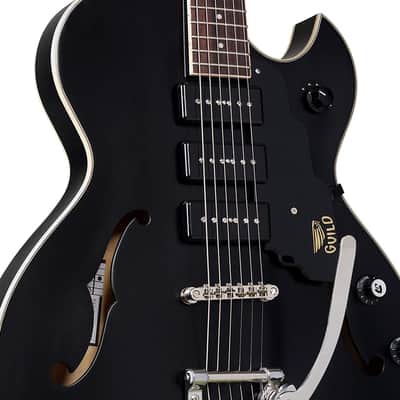Guild Starfire I Jet 90 Satin Black - Semi Hollow Body Electric Guitar image 4