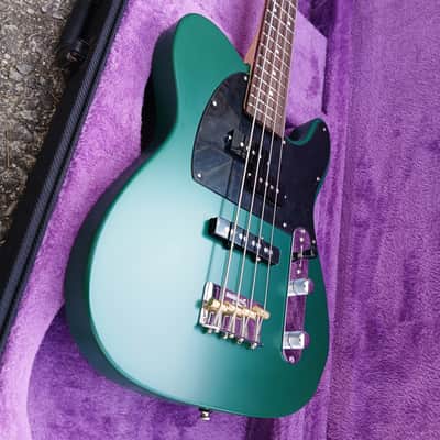 Clip TBS-4 Bass Guitar Short Scale Telebass Deep Olive Green image 5