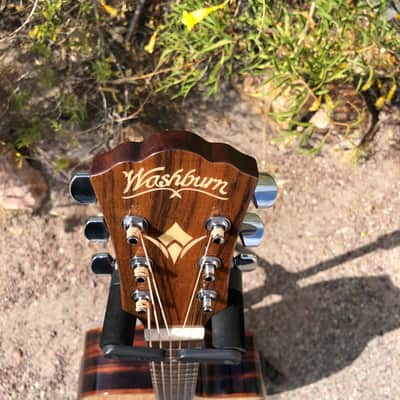 Washburn WCG80SCEG-L WCG80 Comfort Series Grand Auditorium Cutaway Acoustic Electric Guitar w/ Case image 3