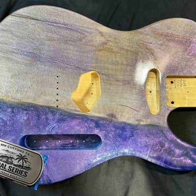 MH Customs Tidal Series "MIDNIGHT CURRENT" T-Style Guitar Body 2026 - Nitrocellulose Gloss image 3