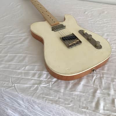 Electric Guitar - Reclaimed Fir with Milk Paint - T-Style - Milk and Honey 037 image 5
