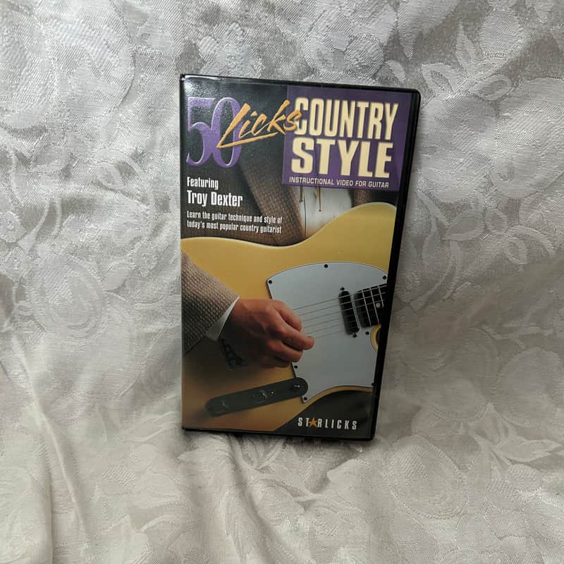 Starlicks/Hal Leonard 50 Licks Country Style 1999 Featuring Troy Dexter. Instructional video for guitar VHS image 1
