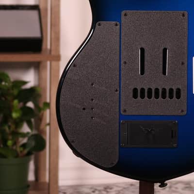 MusicMan Majesty 7 John Petrucci Signature Electric Guitar - Ebony Fingerboard, Titan Blue image 10