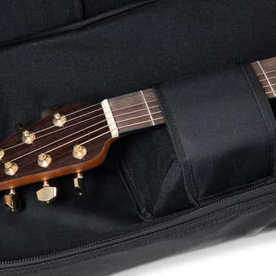 Ovation Mid/Deep Bowl & 12-String Guitar Gig Bag w/ Back Strap - Black image 15