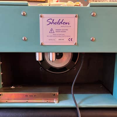 Handmade Sheldon TT JR Combo Amp 2010 Surf Green Tolex image 4