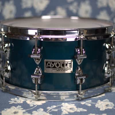 Ayotte Snare Drum in Blue Lacquer image 1
