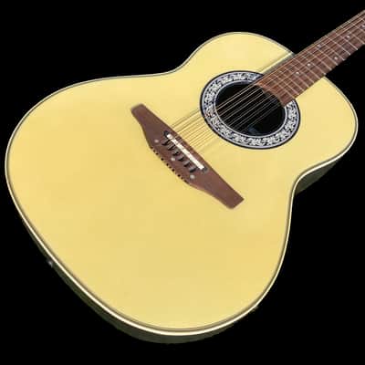 Ovation Model 1515 - 12 String Acoustic Electric -  Made in Korea - Circa 1983 - Pearl White - w/OHSC image 5