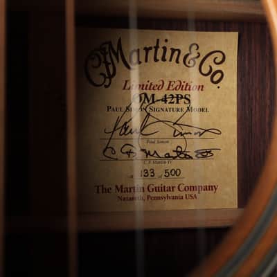 1997 Martin Paul Simon OM-42 Signature Model OM-42PS Limited Edition *Ship Worldwide* image 17