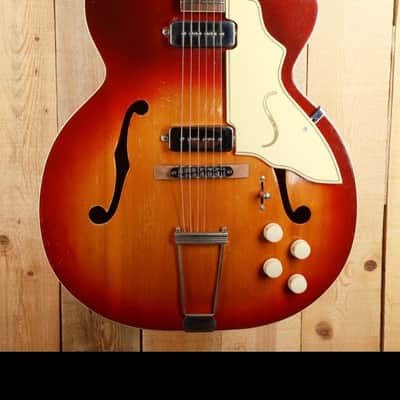 Silvertone Aristocrat 1356 1950s - Red to Gold Sunburst image 3