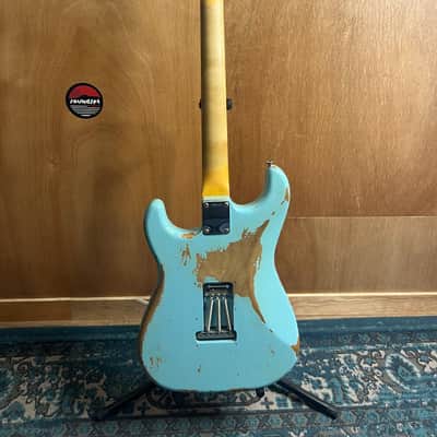 FENDER CUSTOM SHOP 1964 STRATOCASTER HEAVY RELIC – DAPHNE BLUE image 10