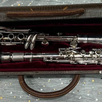 Selmer Depose Metal Silver Bb 1930 - Silver Clarinet image 3