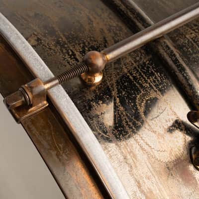Ludwig Rare!! 1926-31' Ludwig Deluxe Scroll Engraved Snare Drum / Black Beauty 14"×6.5" image 8