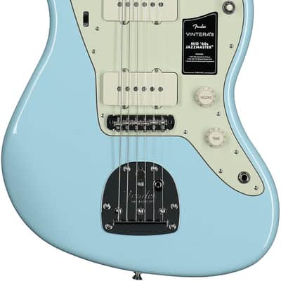Fender Vintera III Mid 60s Jazzmaster Electric Guitar, Sonic Blue image 2