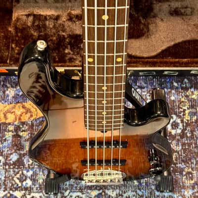Lakland USA Classic 55-Dual J  5-String Bass Rosewood Fretboard Sunburst finish image 6