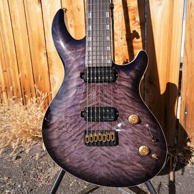 ESP LTD SIGNATURE SERIES JR-7 Javier Reyes Faded Blue Sunburst 7-String Electric Guitar w/Case NOS image 4