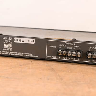 Rane AD 22 2-Channel Audio Delay Unit (NO POWER SUPPLY) CG01SKR image 8