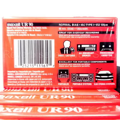 Lot of 45 Maxell UR 90 UR90 Audio Cassette Tapes, New in 3 Soft Storage Cases image 8