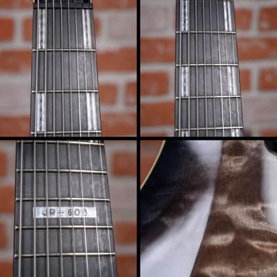 ESP LTD JR-608 Javier Reyes Signature Quilted Maple Top Faded Blue Sunburst 2016 w/Gigbag image 15