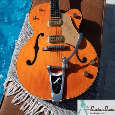 2006 Gretsch G6120-1960 Nashville Reissue - w Original Bigsby - Western Orange - Made in Japan image 13