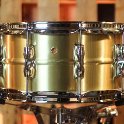 Yamaha 14x6.5 Recording Custom Brass Snare Drum - RRS1465 image 3