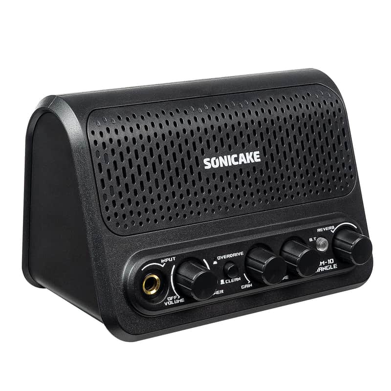 Sonicake 10W Mini Guitar Amplifier, Portable Guitar Combo Amp, Lightweight All-in-one BT Speaker with Aux in Jack for Bedroom Practice, Multi Effects - Clean/Overdrive/Reverb - Triangle QAM-10(Shipping from local US,UK,EU warehouse) image 1