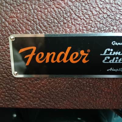 Fender '65 Deluxe Reverb Reissue "Bordeaux Blues" FSR Limited Edition 22-Watt 1x12" Guitar Combo 2021- Wine Red image 8