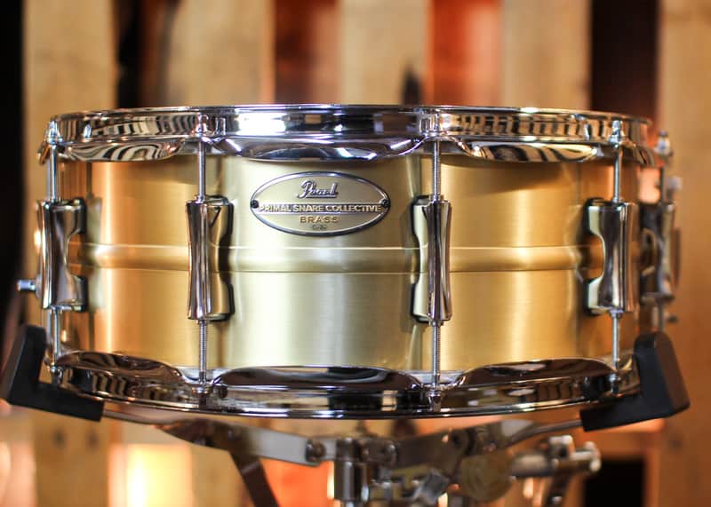 Pearl 14x5.5 Primal Brass Snare Drum - PSC1455B image 1
