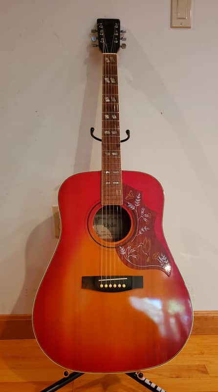 Vintage Dixon Hummingbird Dg 6 1960s - 1970s Cherry Sunburst | Reverb