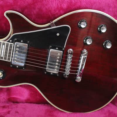 1978 Vintage Gibson Les Paul Custom Wine Red ~CLEAN~ 1970's Ebony Fretboard Chrome Hardware image 2