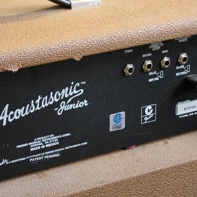 Fender Acoustasonic Junior 2-Channel 2 x 40-Watt 2x8" Acoustic Guitar Amp 1997 - 2003 - Brown image 3