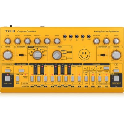 Behringer TD-3-Yellow Analog Bass Line Synthesizer - Yellow image 1