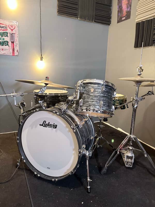 Ludwig Classic Maple 3 Piece Early 2020's - Vintage Black Oyster image 1