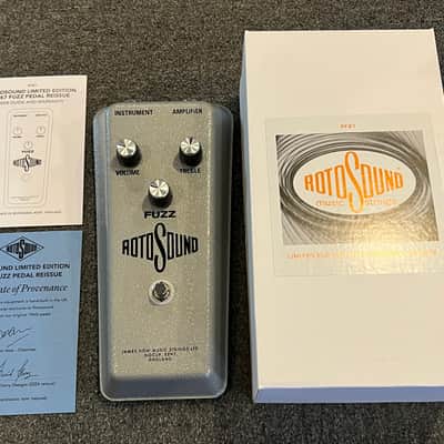 Rotosound RFB1 Limited Edition 1967 Fuzz Reissue Guitar Effects Pedal Silver Hand Built In the UK image 9