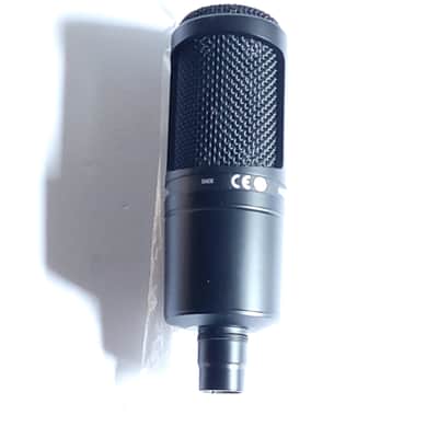 Audio-Technica AT2020 Large Diaphragm Cardioid Condenser Microphone 2010s - Black image 3