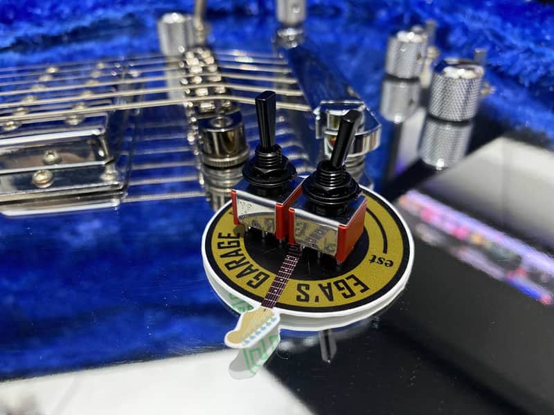 Toggle Mini Flat Lever switch 2 Way & 3 Way | Guitar Coil Tap Switch 3PDT | Black Finish image 1
