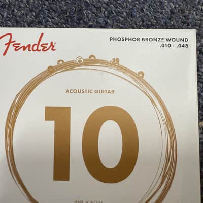 Fender Acoustic Guitar Strings Phosphor Bronze 10-48 image 2