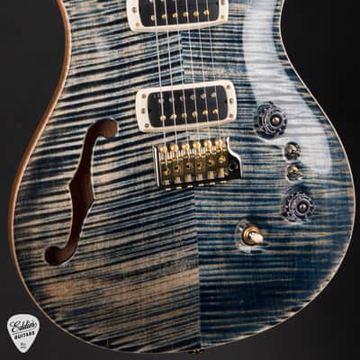 PRS 40th Anniversary Custom 24-08 Semi-Hollow Limited Edition - Faded Whale Blue image 6