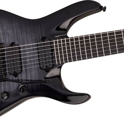 Jackson Pro Plus Signature Chris Broderick Soloist 7 Electric Guitar. Ebony Fingerboard, Transparent Black image 3