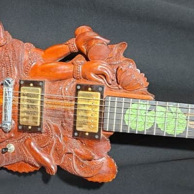 Blueberry Handmade Electric Guitar Ganesh Motif image 5
