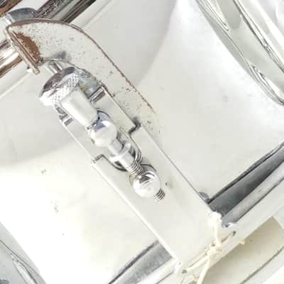 *Slingerland 5x14" Festival Chrome Steel Snare Drum 8Lug Vintage 70s No.141 USA* image 4