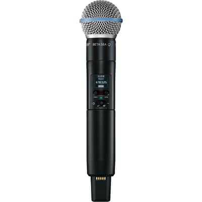 Shure SLXD24D/B58 Dual-Channel Digital Wireless Handheld Microphone System with Beta 58 Capsules (G58: 470 to 514 MHz) image 5