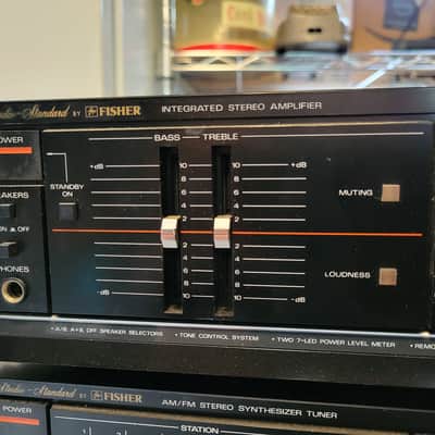 1980 Fisher Studio Standard Component Stereo System Amp, Tuner, 10 Band EQ & Double Cassette Player image 2