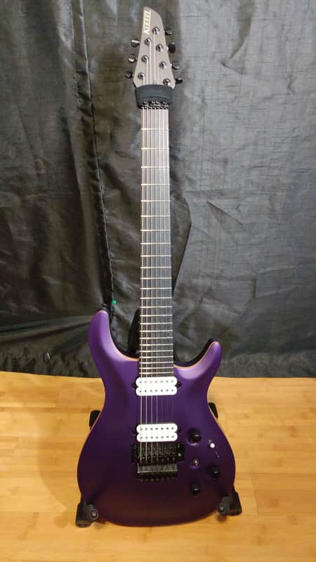 Kiesel CT7 - Piezo, Grape Jelly Metallic Purple / JEFF shaved neckheel (Carvin) 2016  CT7C image 1