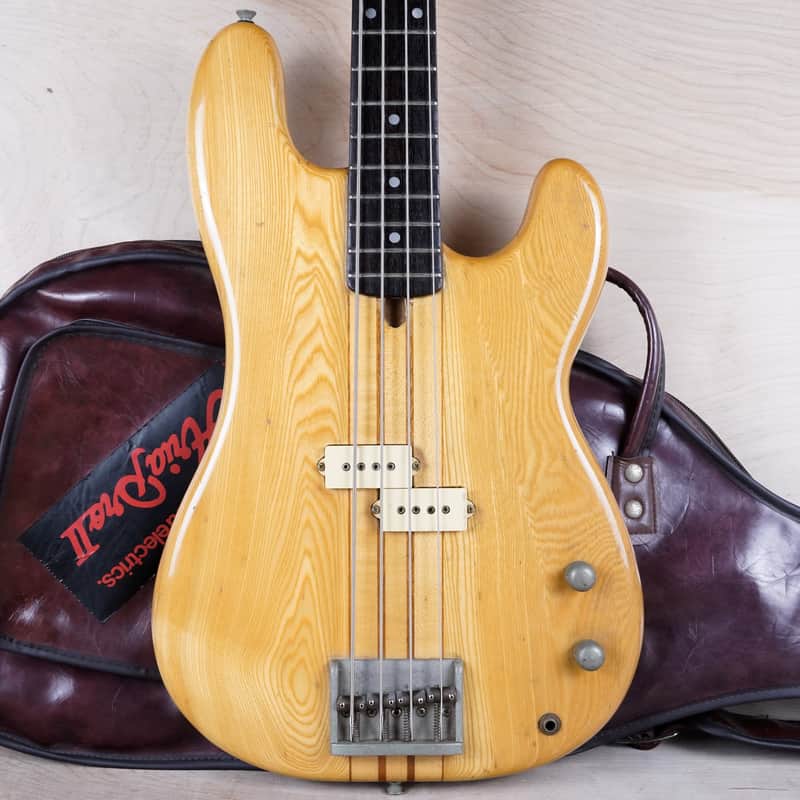 Fernandes BO-50 Bass MIJ 1970s Natural Neck-Through Vintage Made in Japan w/ Bag image 1