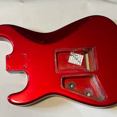 2008 Charvel USA San Dimas 2H Metallic Red Stratocaster Style Guitar Body Floyd Ready image 15
