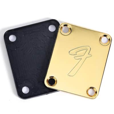 Gold "F" Fender Neck Plate image 2